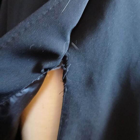 Gallery Macys Black Coat Machine Washable Coat SIZE S - Picture 15 of 15